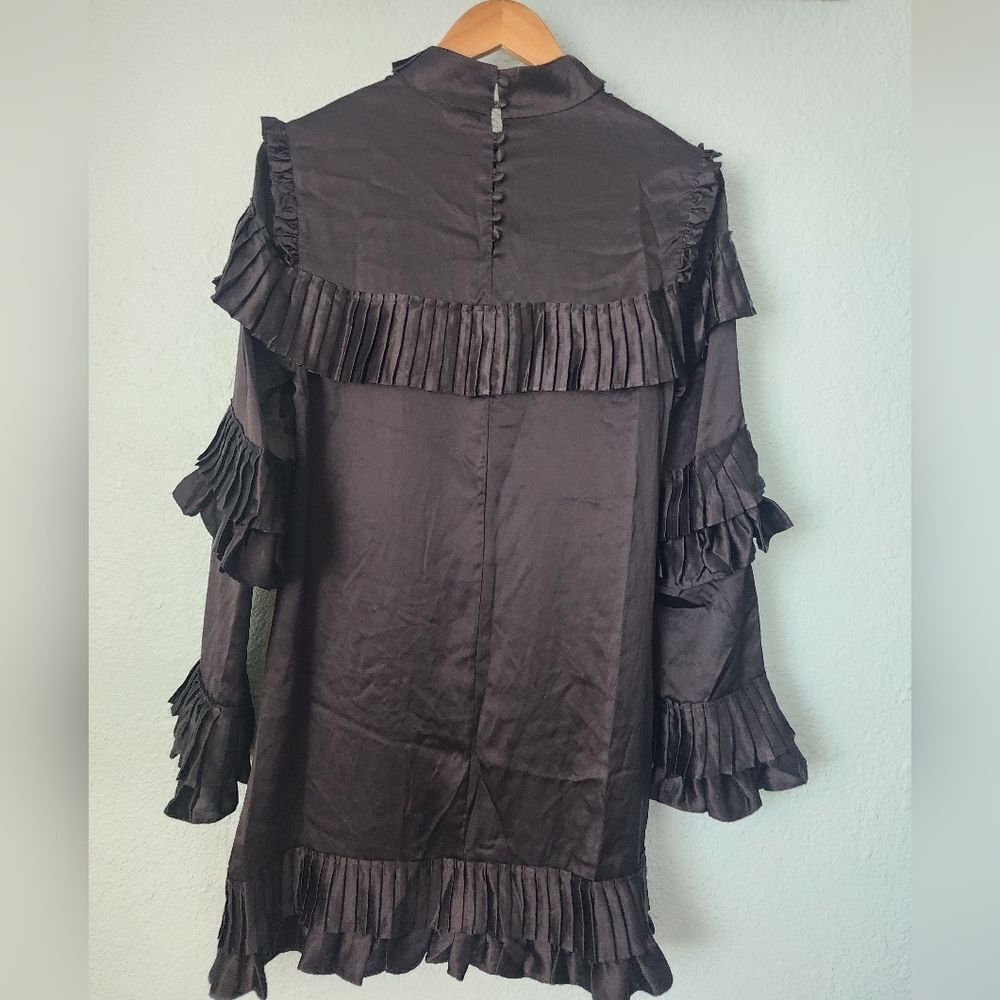 Frame Denim Black Ruffle Dress - Picture 2 of 15